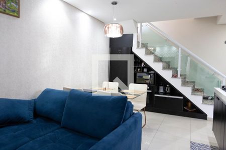 Sala de apartamento à venda com 2 quartos, 90m² em Parque Erasmo Assunção, Santo André