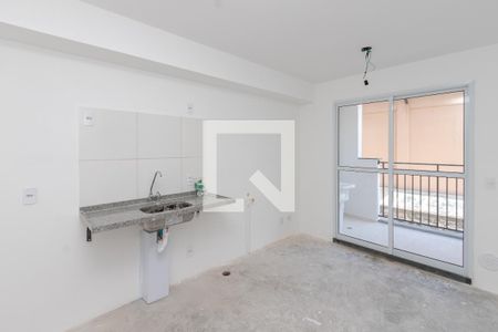 Sala/ Cozinha de apartamento à venda com 2 quartos, 36m² em Jardim Caravelas, São Paulo