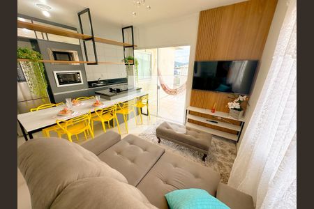 Sala de TV de apartamento para alugar com 2 quartos, 91m² em Ingleses do Rio Vermelho, Florianópolis