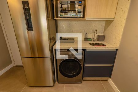 Cozinha  de apartamento para alugar com 1 quarto, 35m² em Vila Guarani (z Sul), São Paulo