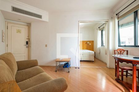 Sala/Cozinha de apartamento para alugar com 1 quarto, 32m² em Cerqueira César, São Paulo