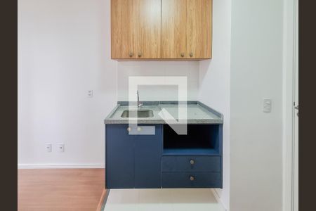 Sala e Cozinha de kitnet/studio para alugar com 1 quarto, 24m² em Butantã, São Paulo