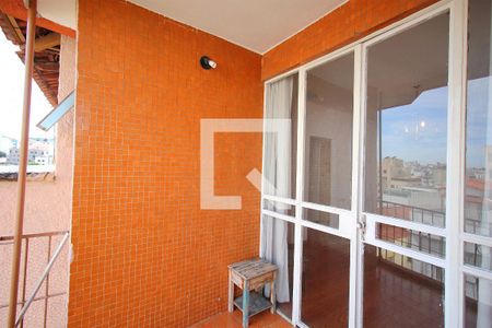 Varanda da Sala de apartamento para alugar com 2 quartos, 60m² em Cidade Nova, Belo Horizonte