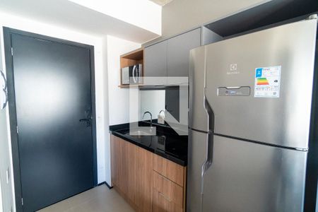 Cozinha de kitnet/studio para alugar com 1 quarto, 19m² em Vila Clementino, São Paulo