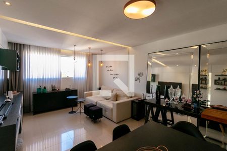 Sala de apartamento à venda com 3 quartos, 85m² em Buritis, Belo Horizonte