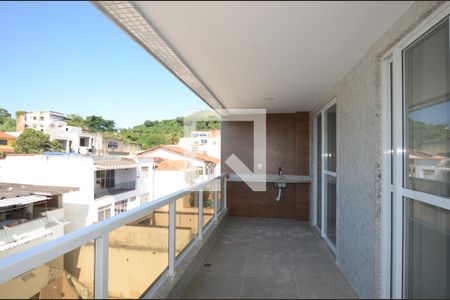 Varanda da Sala de apartamento para alugar com 3 quartos, 78m² em Vila Valqueire, Rio de Janeiro