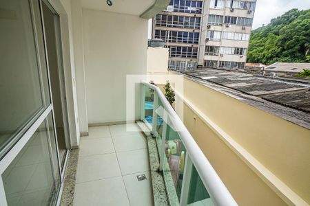 Varanda da Sala de apartamento à venda com 3 quartos, 88m² em Botafogo, Rio de Janeiro