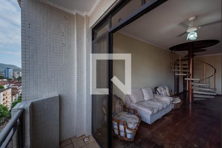 Varanda de apartamento para alugar com 4 quartos, 360m² em Ponta da Praia, Santos
