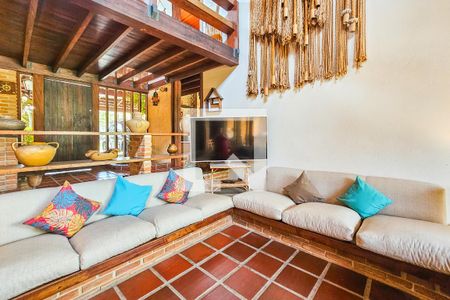 Sala de casa de condomínio para alugar com 4 quartos, 390m² em Jardim Acapulco, Guarujá