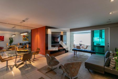 Sala de apartamento à venda com 4 quartos, 174m² em Savassi, Belo Horizonte