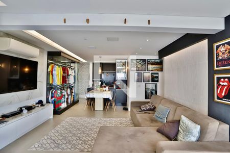 Sala de apartamento à venda com 2 quartos, 86m² em Vila Bertioga, São Paulo