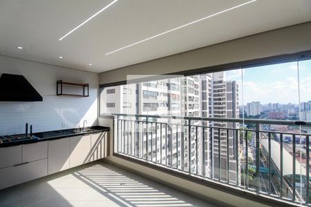 Varanda Sala de apartamento à venda com 3 quartos, 121m² em Vila Independencia, São Paulo