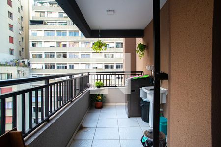 Varanda da Sala de apartamento à venda com 2 quartos, 51m² em Centro, São Paulo