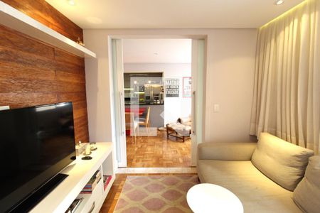 Sala de TV de apartamento à venda com 1 quarto, 81m² em Itaim Bibi, São Paulo