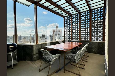 Área gourmet de apartamento à venda com 4 quartos, 220m² em Funcionários, Belo Horizonte