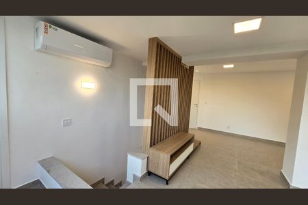 Detalhe Sala de apartamento para alugar com 3 quartos, 130m² em Marapé, Santos