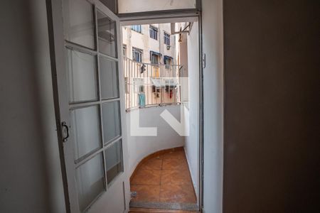 Varanda da Sala de apartamento à venda com 1 quarto, 37m² em Lapa, Rio de Janeiro