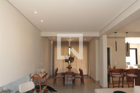sala de casa de condomínio à venda com 3 quartos, 371m² em Garças, Belo Horizonte