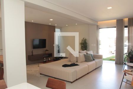 sala de casa de condomínio à venda com 3 quartos, 452m² em Garças, Belo Horizonte