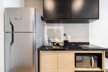 Cozinha de kitnet/studio à venda com 1 quarto, 28m² em Itaim Bibi, São Paulo