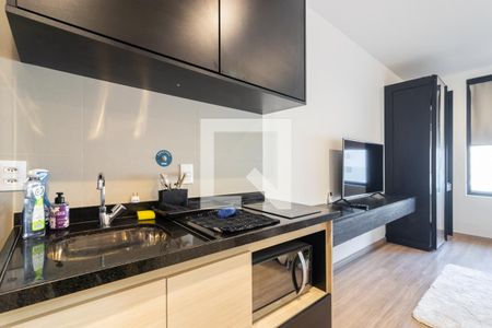 Cozinha de kitnet/studio à venda com 1 quarto, 28m² em Itaim Bibi, São Paulo