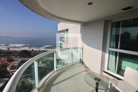Varanda da Sala de apartamento para alugar com 1 quarto, 48m² em Barra da Tijuca, Rio de Janeiro