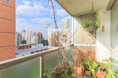 Varanda da Sala de apartamento para alugar com 3 quartos, 110m² em Campo Belo, São Paulo