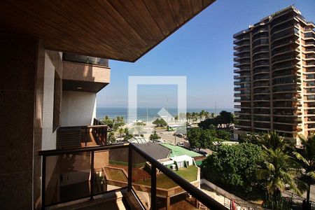 Varanda da Sala de apartamento para alugar com 1 quarto, 60m² em Barra da Tijuca, Rio de Janeiro