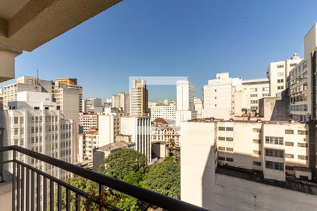 Varanda - Vista de apartamento para alugar com 1 quarto, 36m² em Santa Ifigênia, São Paulo