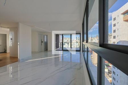 Sala de apartamento à venda com 4 quartos, 157m² em Anchieta, Belo Horizonte
