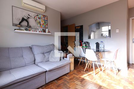 Detalhe Sala de apartamento à venda com 2 quartos, 50m² em Cristal, Porto Alegre