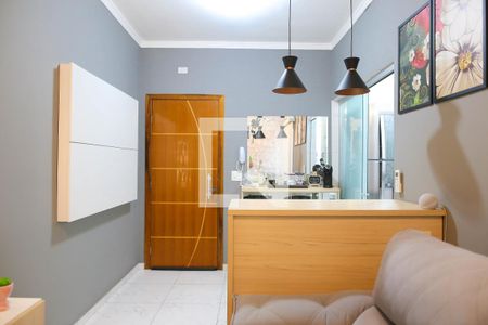 Sala de apartamento à venda com 2 quartos, 90m² em Vila Tibiriçá, Santo André