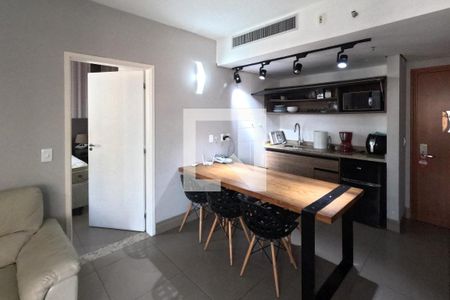 Sala e Cozinha Americana de apartamento para alugar com 2 quartos, 55m² em Boqueirão, Santos