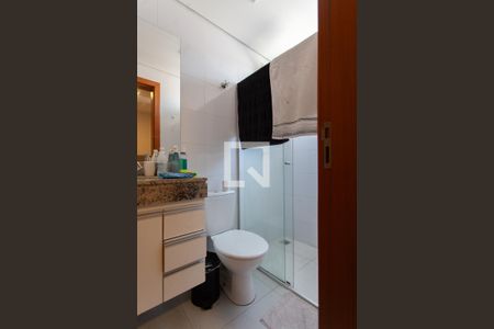 Banheiro da Suíte de apartamento à venda com 3 quartos, 86m² em Rio Branco, Belo Horizonte