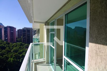 Varanda da Sala de apartamento para alugar com 2 quartos, 64m² em Barra da Tijuca, Rio de Janeiro