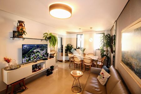 Sala  de apartamento à venda com 2 quartos, 65m² em Grajaú, Belo Horizonte