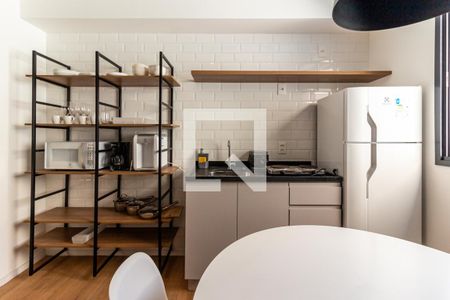 Cozinha de kitnet/studio à venda com 1 quarto, 26m² em Vila Buarque, São Paulo