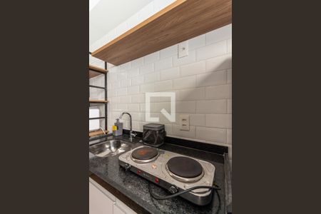 Cozinha - Cooktop de kitnet/studio para alugar com 1 quarto, 26m² em Vila Buarque, São Paulo