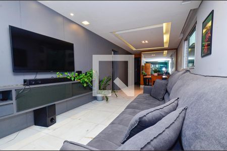 Sala de estar de apartamento à venda com 3 quartos, 115m² em Anchieta, Belo Horizonte