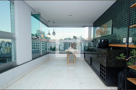 Varanda Gourmet de apartamento à venda com 3 quartos, 115m² em Anchieta, Belo Horizonte
