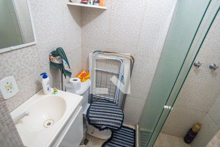Banheiro de kitnet/studio à venda com 1 quarto, 28m² em Santa Teresa, Rio de Janeiro