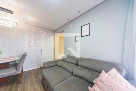 Sala de apartamento à venda com 2 quartos, 53m² em Vila Alzira, Santo André