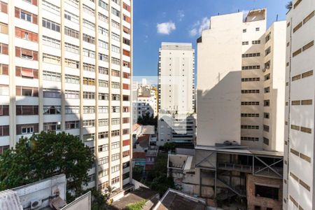 Varanda - Vista de kitnet/studio à venda com 1 quarto, 31m² em Vila Buarque, São Paulo