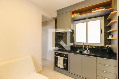 Sala e Cozinha de apartamento para alugar com 1 quarto, 37m² em Chácara Califórnia, São Paulo