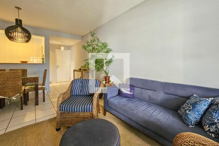 Sala de apartamento para alugar com 3 quartos, 110m² em Vila Luis Antônio, Guarujá