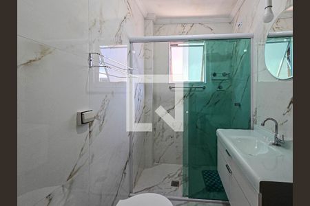 Banheiro de apartamento para alugar com 2 quartos, 92m² em Aparecida, Santos
