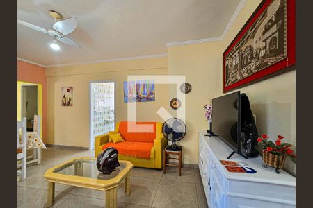 Detalhe Sala de apartamento para alugar com 2 quartos, 92m² em Aparecida, Santos