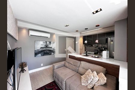 Sala de apartamento para alugar com 1 quarto, 58m² em Brooklin Paulista, São Paulo