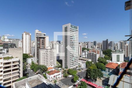 Vista da varanda da sala  de apartamento à venda com 4 quartos, 284m² em Funcionários, Belo Horizonte