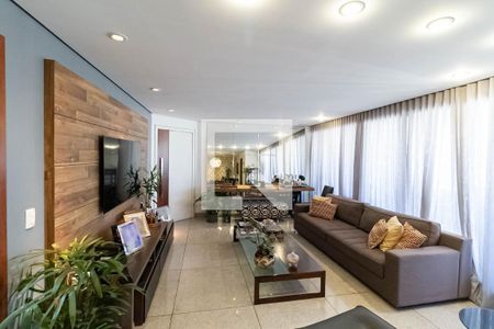 Sala  de apartamento à venda com 4 quartos, 284m² em Funcionários, Belo Horizonte